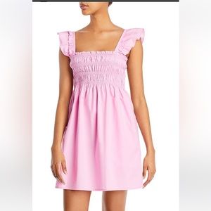 French Connection Isla Pink Poplin Dress